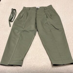 A.L.C. Women's Olive Green Trousers